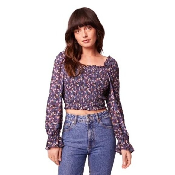 NWT Small Band Of The Free Floral Smocked Blouse - Picture 2 of 13